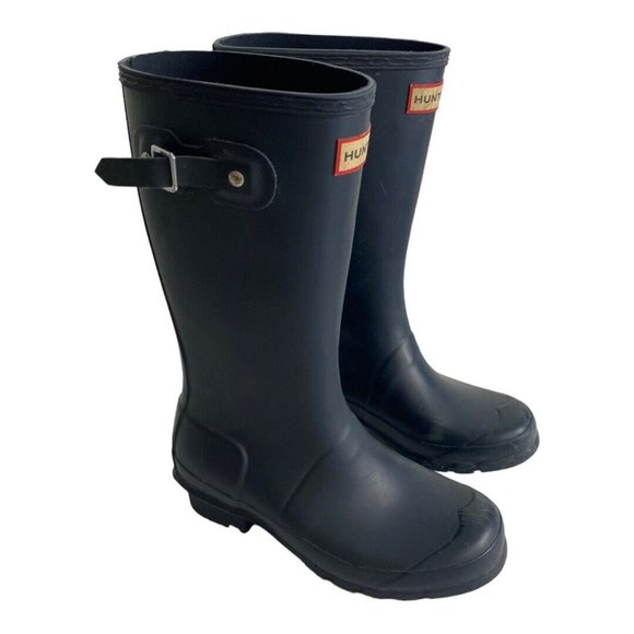 Hunter Shoes Hunter Original Kids Classic Navy Unisex Rain Boot Us